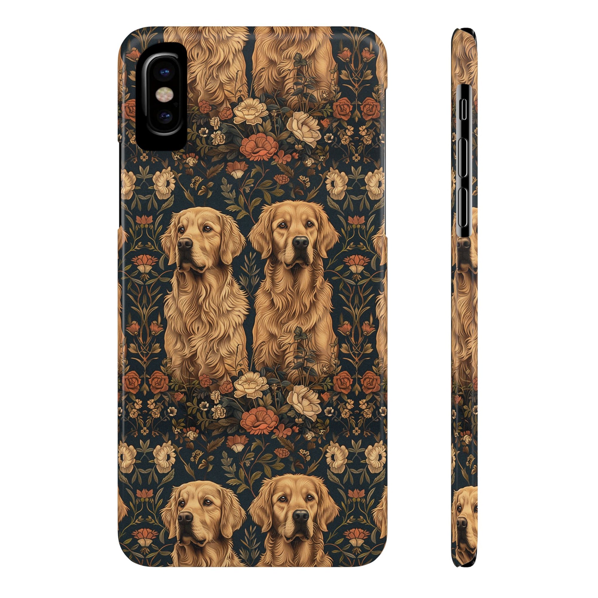 Fanciful Golden Paradise Blossom Slim Phone Cases