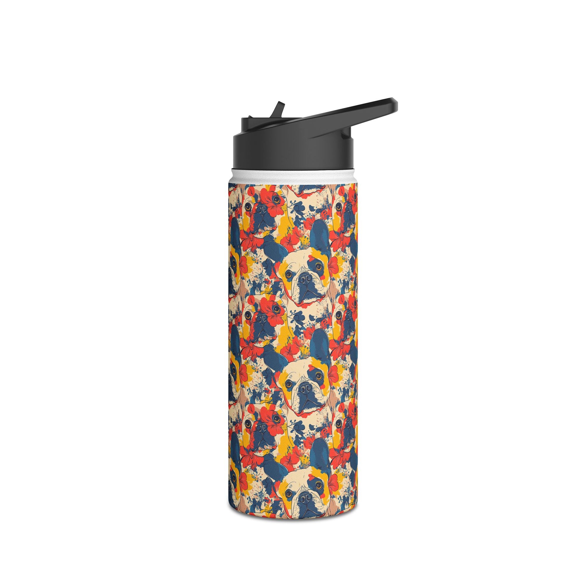 Bloom Pup Frenchietastic Splatter Stainless Steel Water Bottle