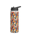 Bloom Pup Frenchietastic Splatter Stainless Steel Water Bottle