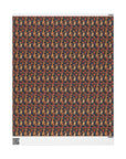 Floral Pawsome Dachsund Delight Wrapping Paper