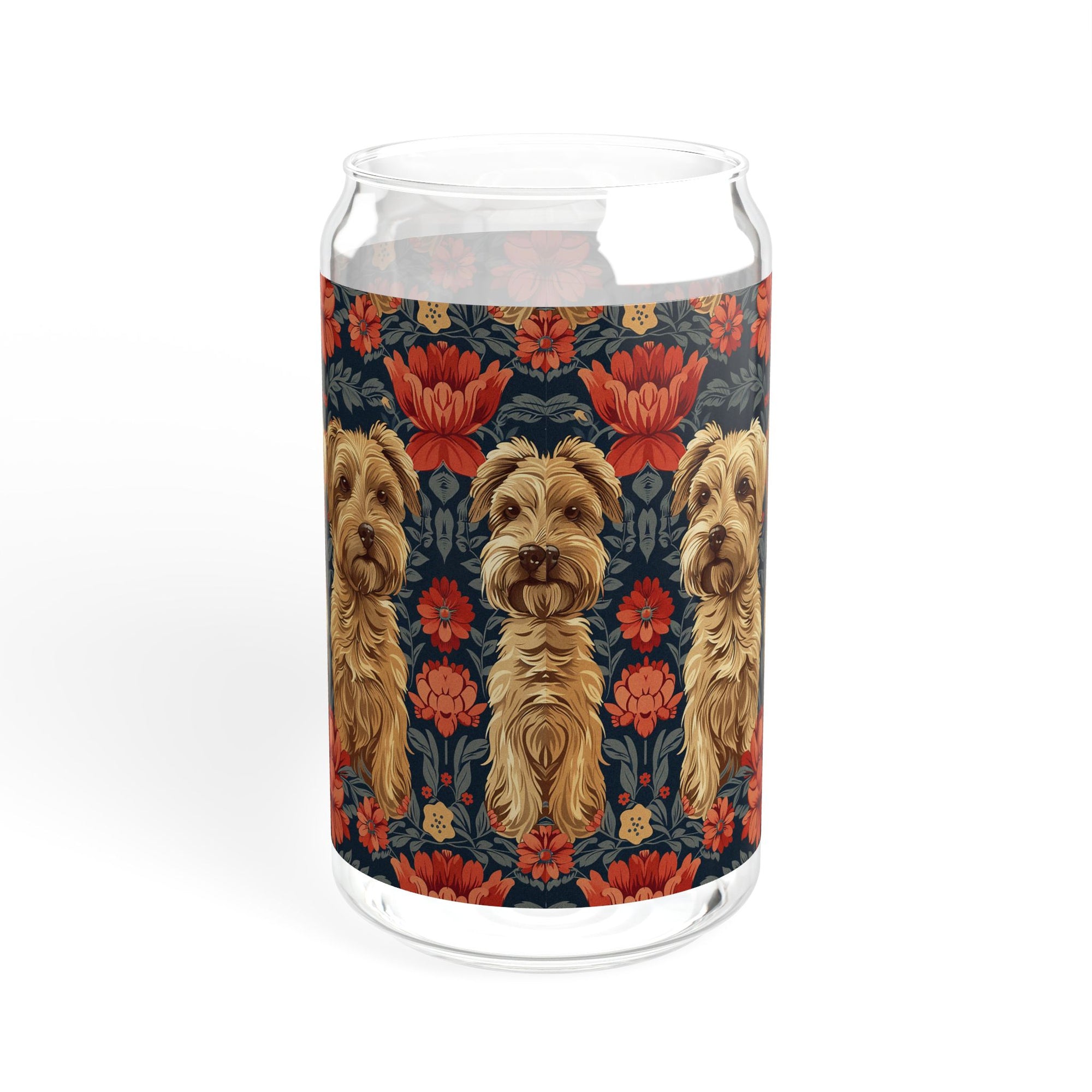 Yorkie Charm Twins Sipper Glass