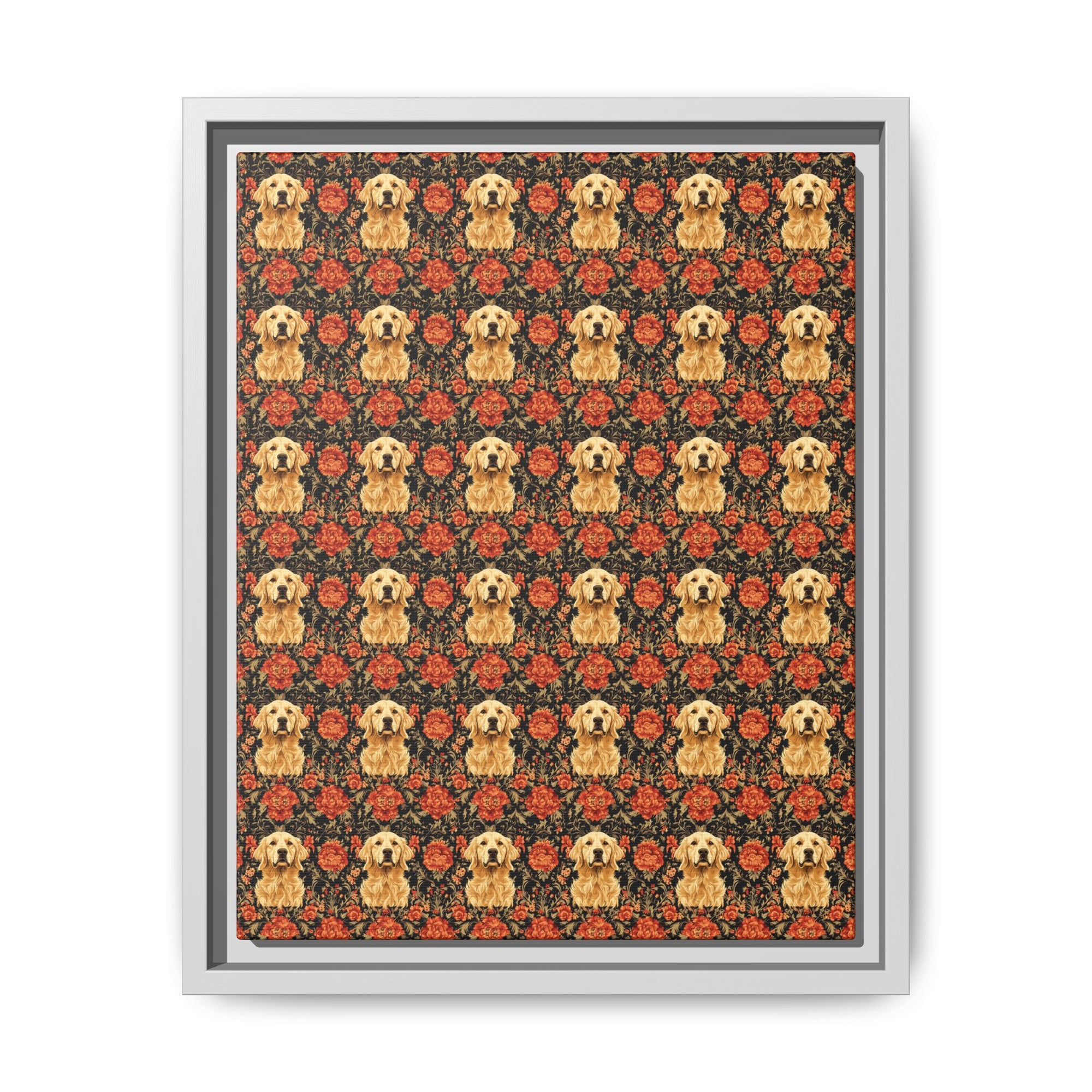 Golden Pawsatronic Tapestry Matte Canvas, Framed