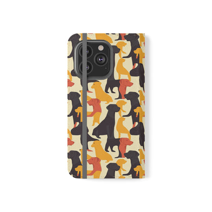 Modern Charm Labrador Chic Flip Cases