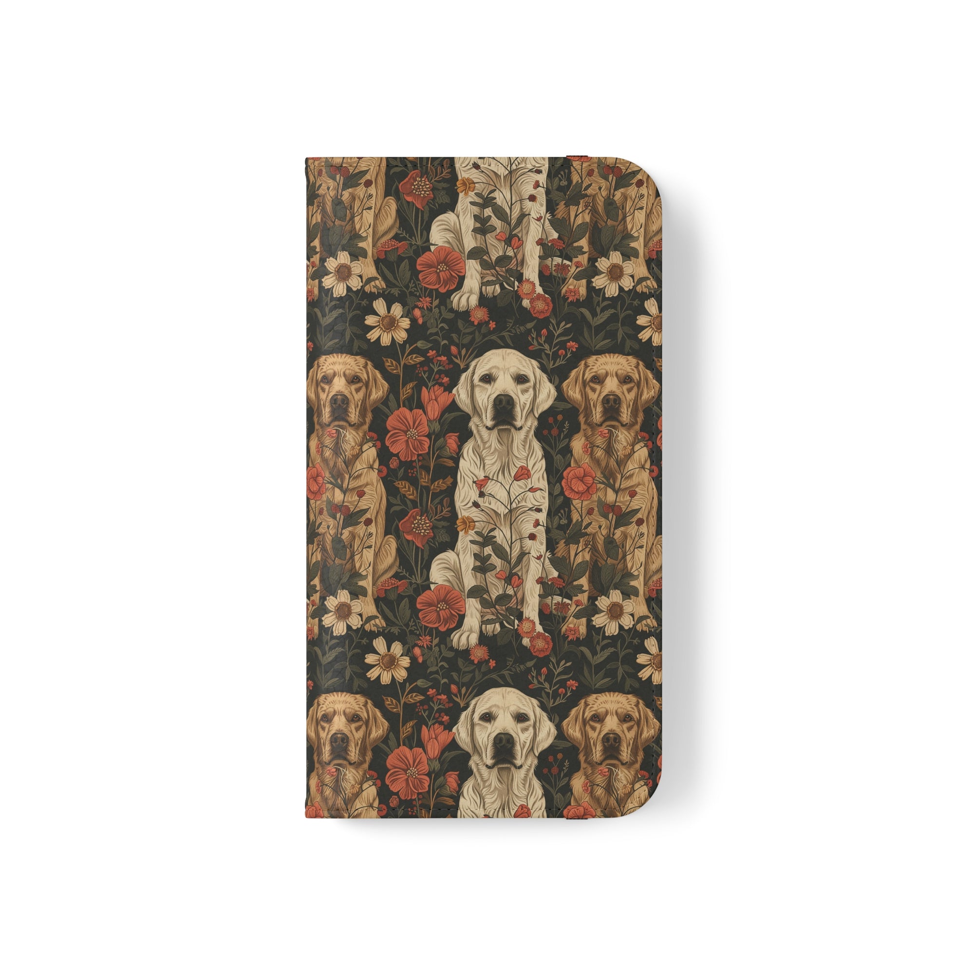 Blossoming Labradors Bouquet Flip Cases