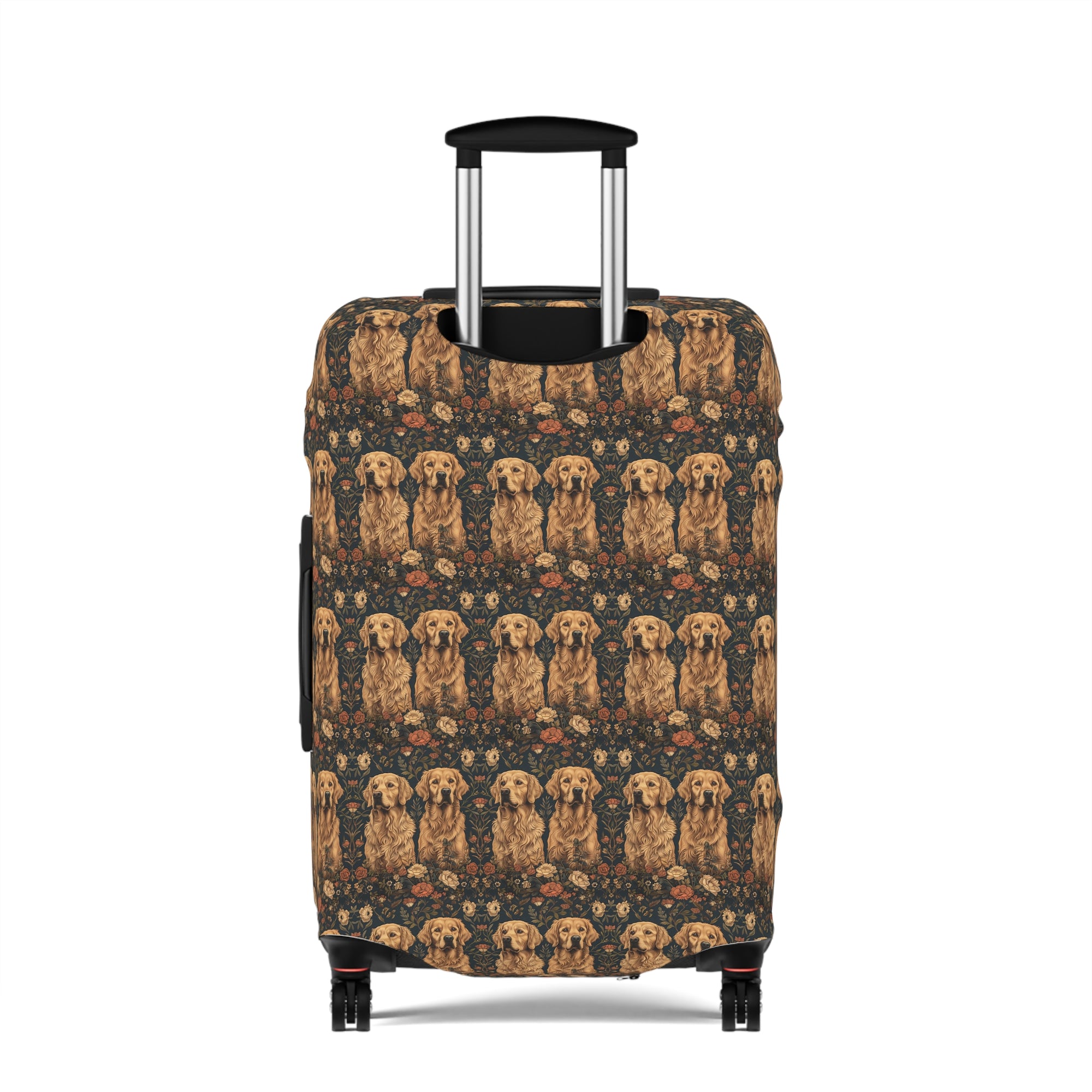 Fanciful Golden Paradise Blossom Luggage Cover