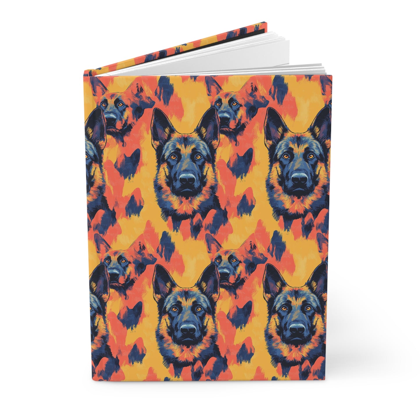 Impressionistic German Shepherds Hardcover Journal Matte