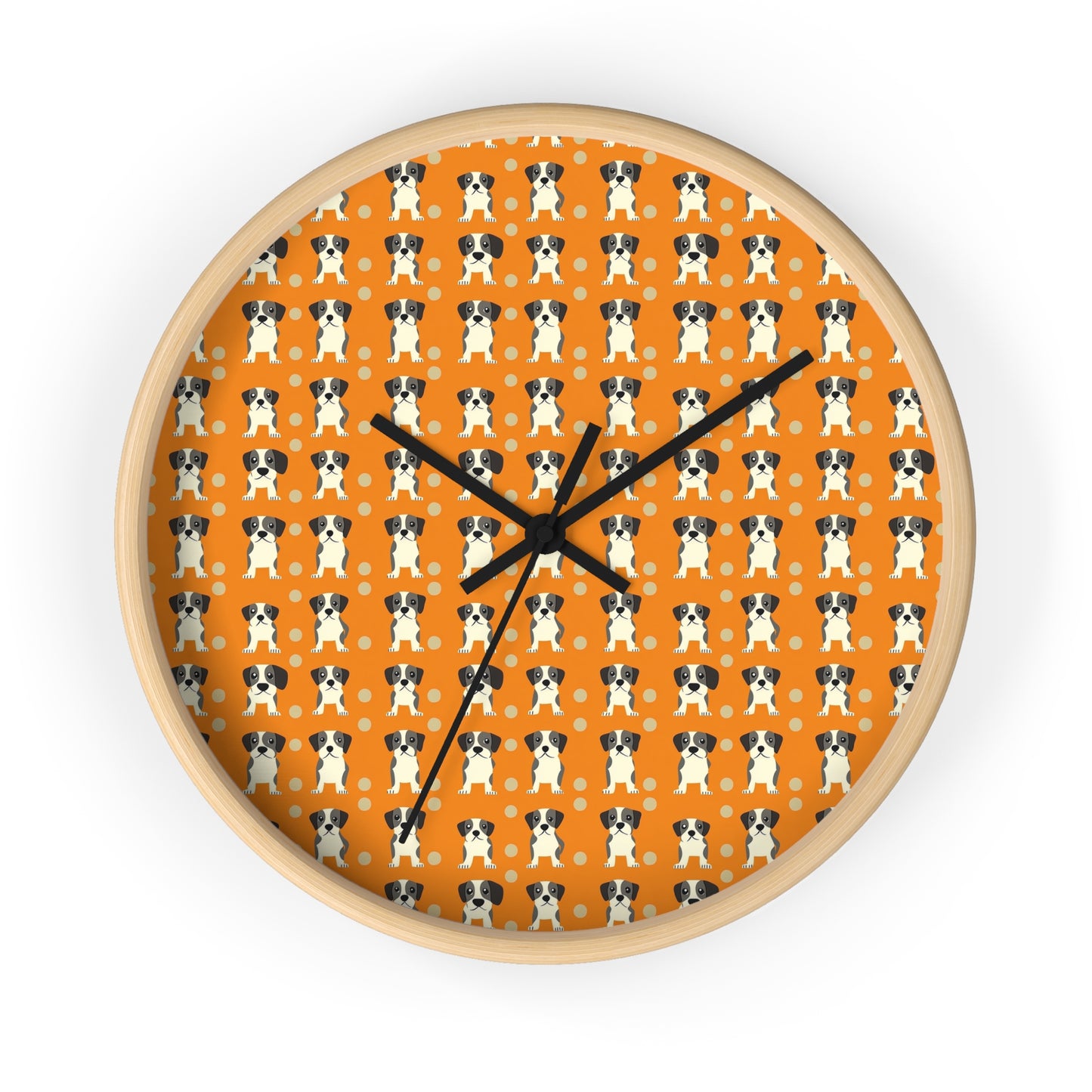 Boxer Blissful Chic Canine Wall Clock