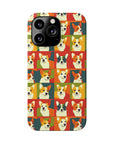 Corgi Chic Popart Pup Slim Phone Cases