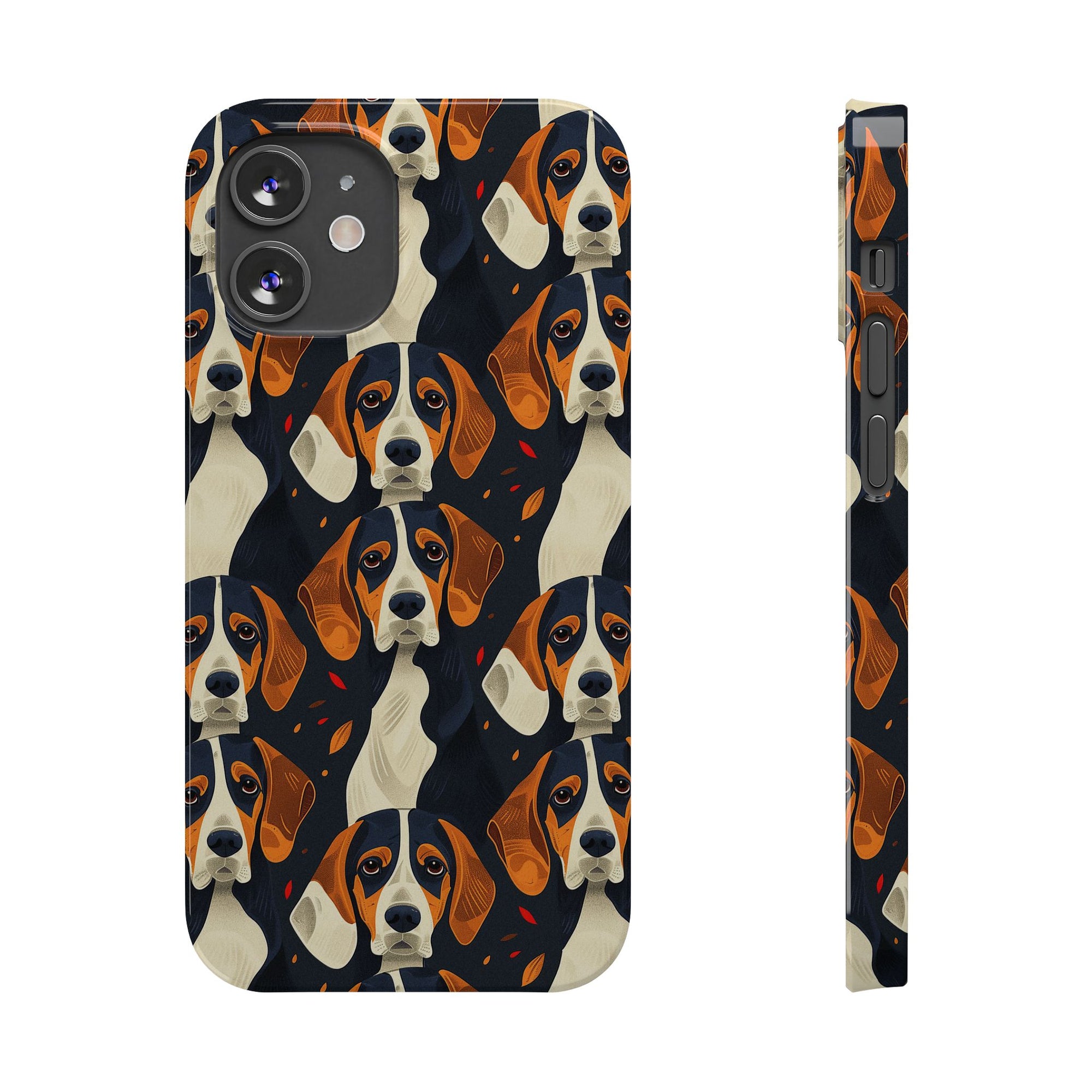 Beagle Glimmer Gaze Glamour Slim Phone Cases