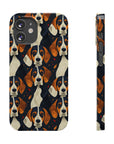 Beagle Glimmer Gaze Glamour Slim Phone Cases