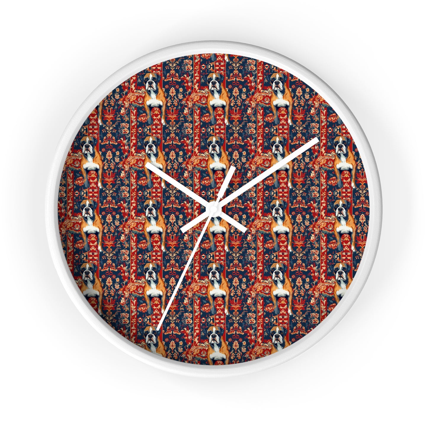 Boxer Blossom Tapestry Delight Wall Clock