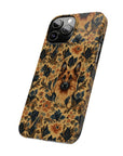 Autumnal German Shepherd Glamour Slim Phone Cases