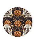 Bloomingly Bulldogistic Bouquet Cork Back Coaster