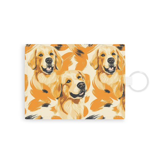 Golden Glitz 'n Glamour Woofwear Leather Card Holder