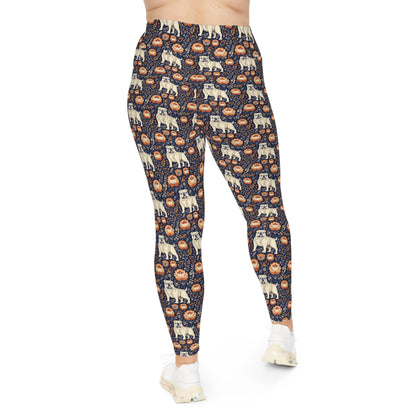 Bulldog Blossom Bonanza Plus Size Leggings