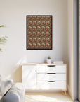 Blooming Pug Paradise Matte Canvas, Framed