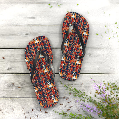 Boxer Blossom Tapestry Delight Flip Flops