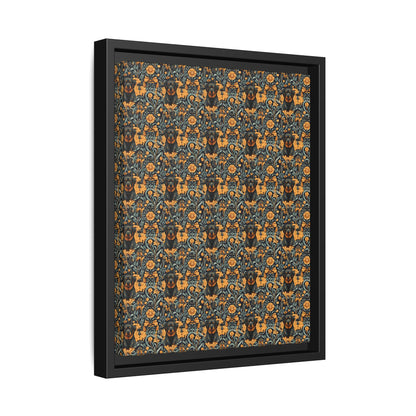 Ruffle Rottie Glamourific Matte Canvas, Framed