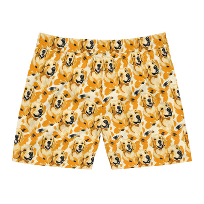 Golden Glitz 'n Glamour Woofwear Men's Mid-Length Swim Shorts