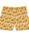 Golden Glitz 'n Glamour Woofwear Men's Mid-Length Swim Shorts