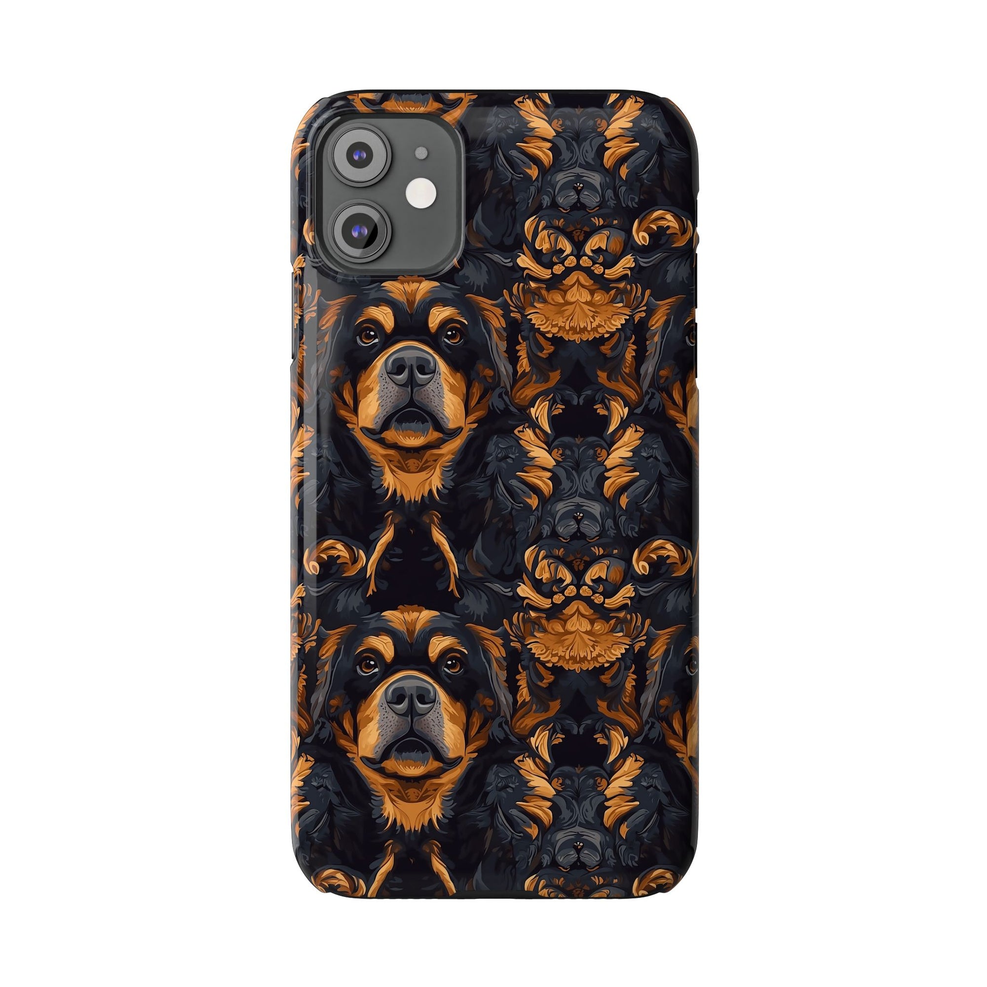 Modern Rottweiler Royalty Slim Phone Cases