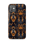 Modern Rottweiler Royalty Slim Phone Cases