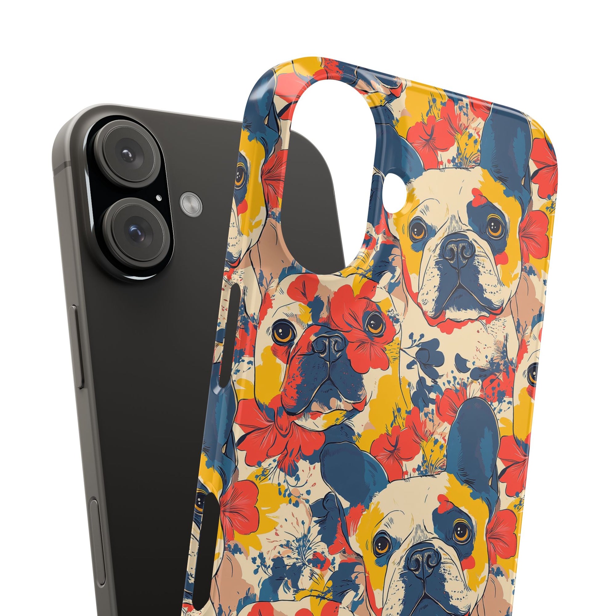 Bloom Pup Frenchietastic Splatter Slim Phone Cases