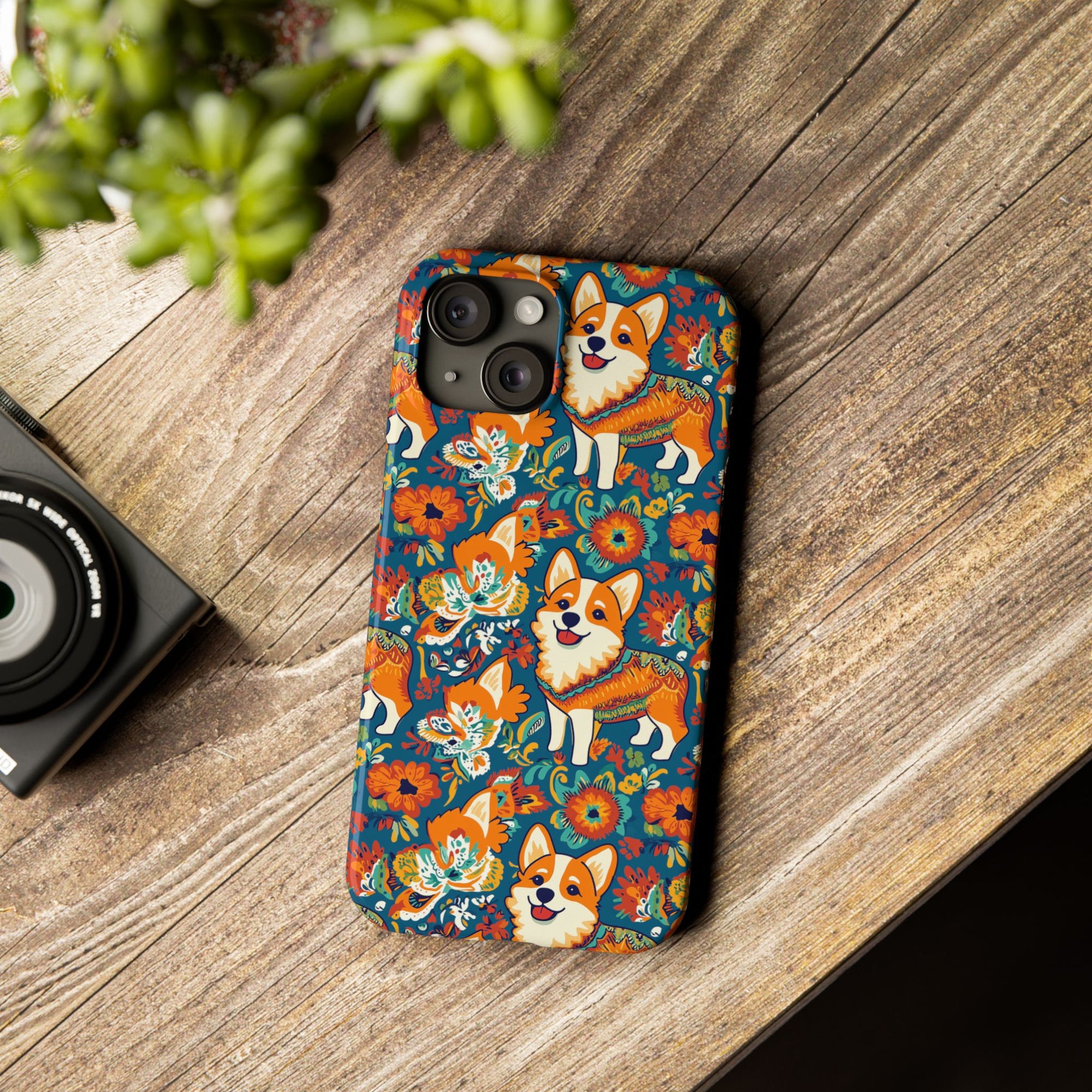 Corgi Carnival Couture Slim Phone Cases