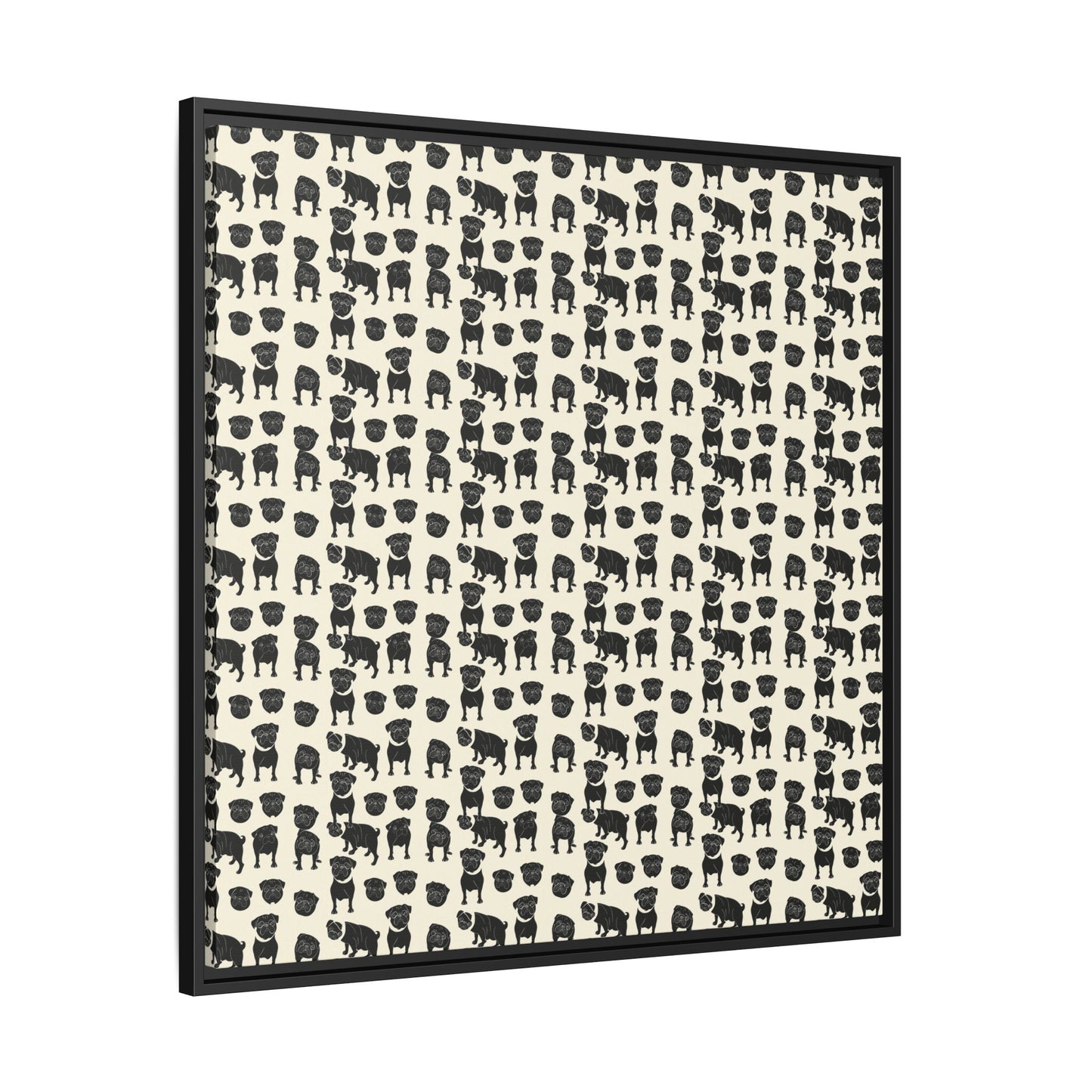 Puggie Pout Perfection Matte Canvas, Framed