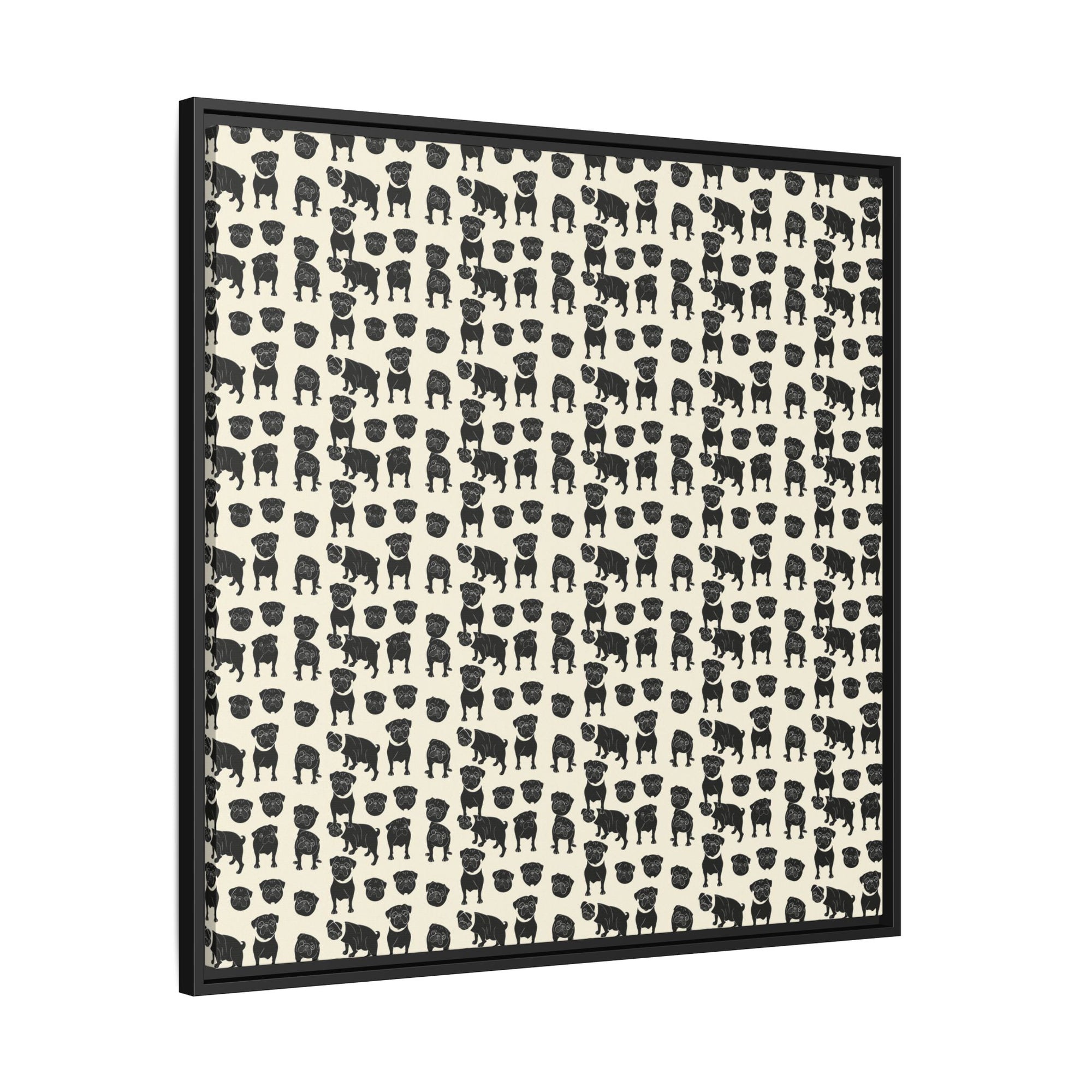 Puggie Pout Perfection Matte Canvas, Framed