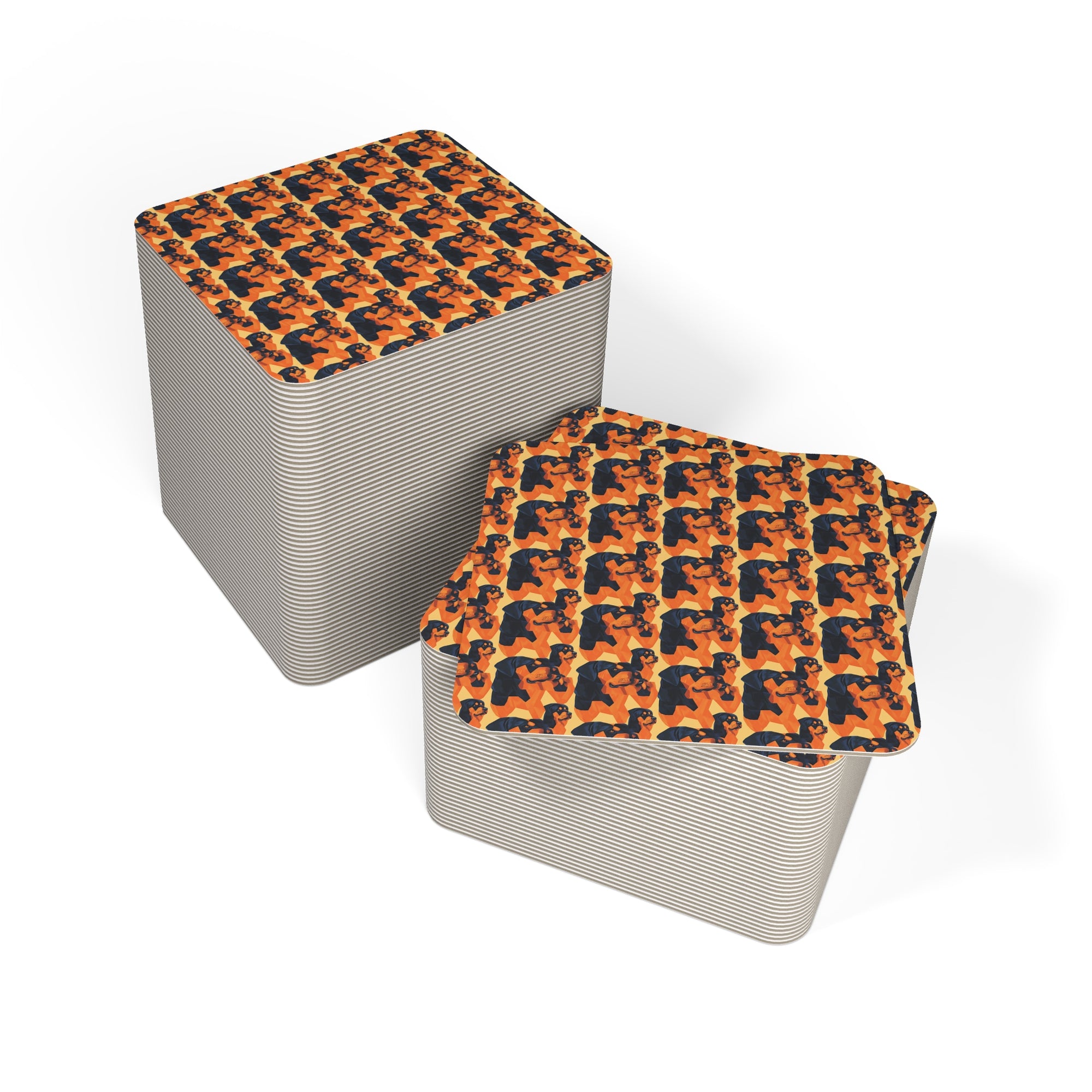 Rottweiler Chic Pawsitivity Coasters
