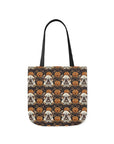 Bloomingly Bulldogistic Bouquet Canvas Tote Bag