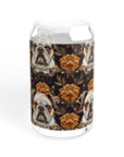 Bloomingly Bulldogistic Bouquet Sipper Glass