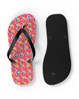 Bubblegum Glamour Bulldog Bouquet Flip Flops