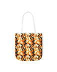 Golden Woof Abstract Glamour Canvas Tote Bag