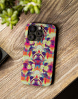 Glitchy Bulldog Blitz Slim Phone Cases