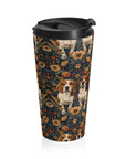 Beagle Buddies Meadow Magic Stainless Steel Travel Mug