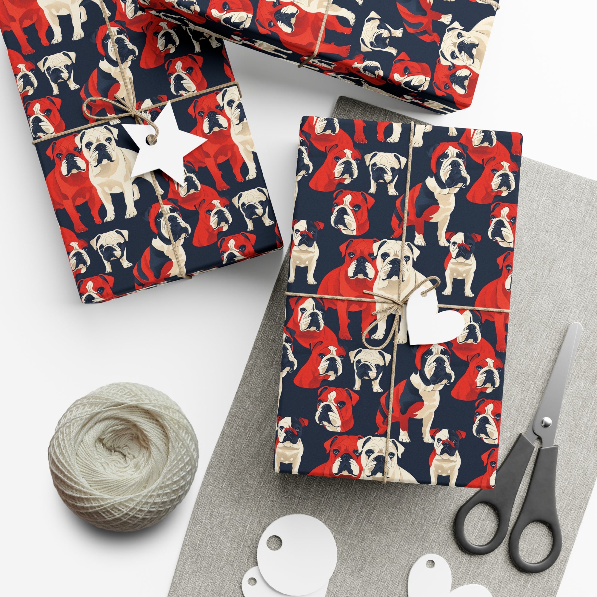 Bulldoggy Bliss Chomper Gift Wrap Papers