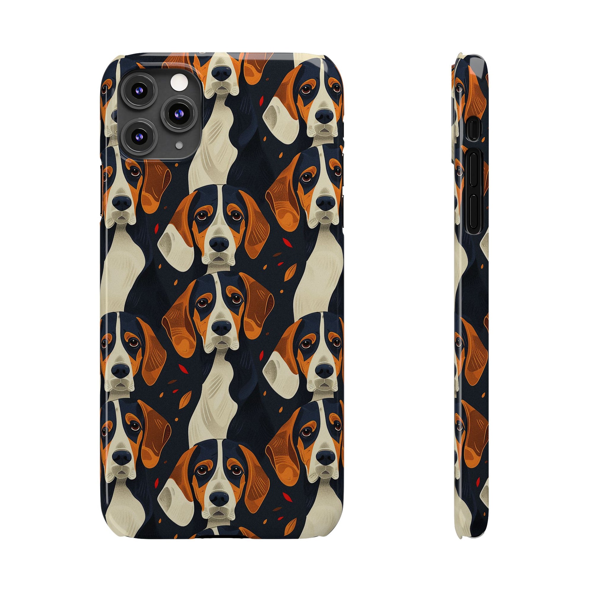 Beagle Glimmer Gaze Glamour Slim Phone Cases