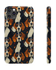 Beagle Glimmer Gaze Glamour Slim Phone Cases