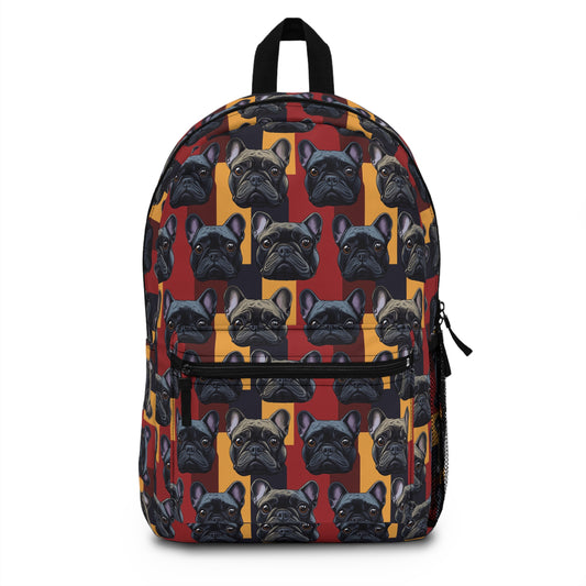 Chic Canine Checkmate - Frenchie Edition Backpack