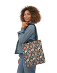 Blooming Bulldog Beauty Canvas Tote Bag