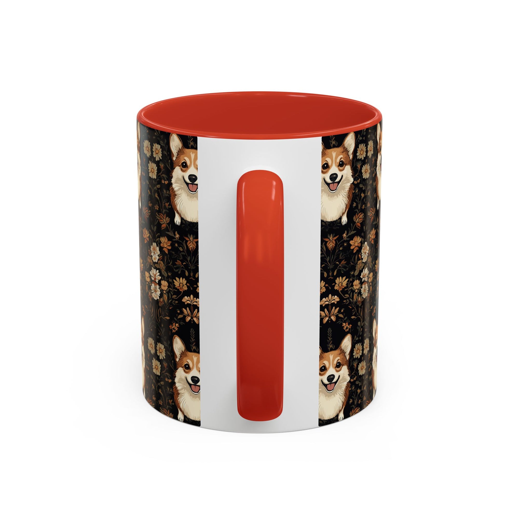 Nighttime Corgi Glow Stride Accent Coffee Mug