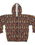 Floral Pawsome Dachsund Delight Unisex Zip Hoodie