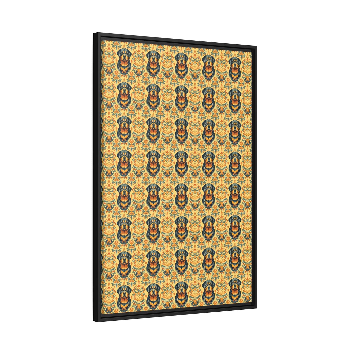 Royal Rottie Regalia Matte Canvas, Framed