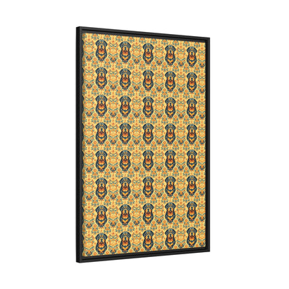 Royal Rottie Regalia Matte Canvas, Framed