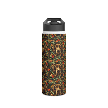 Labrador Lush Pooch Tapestry Stainless Steel Water Bottle