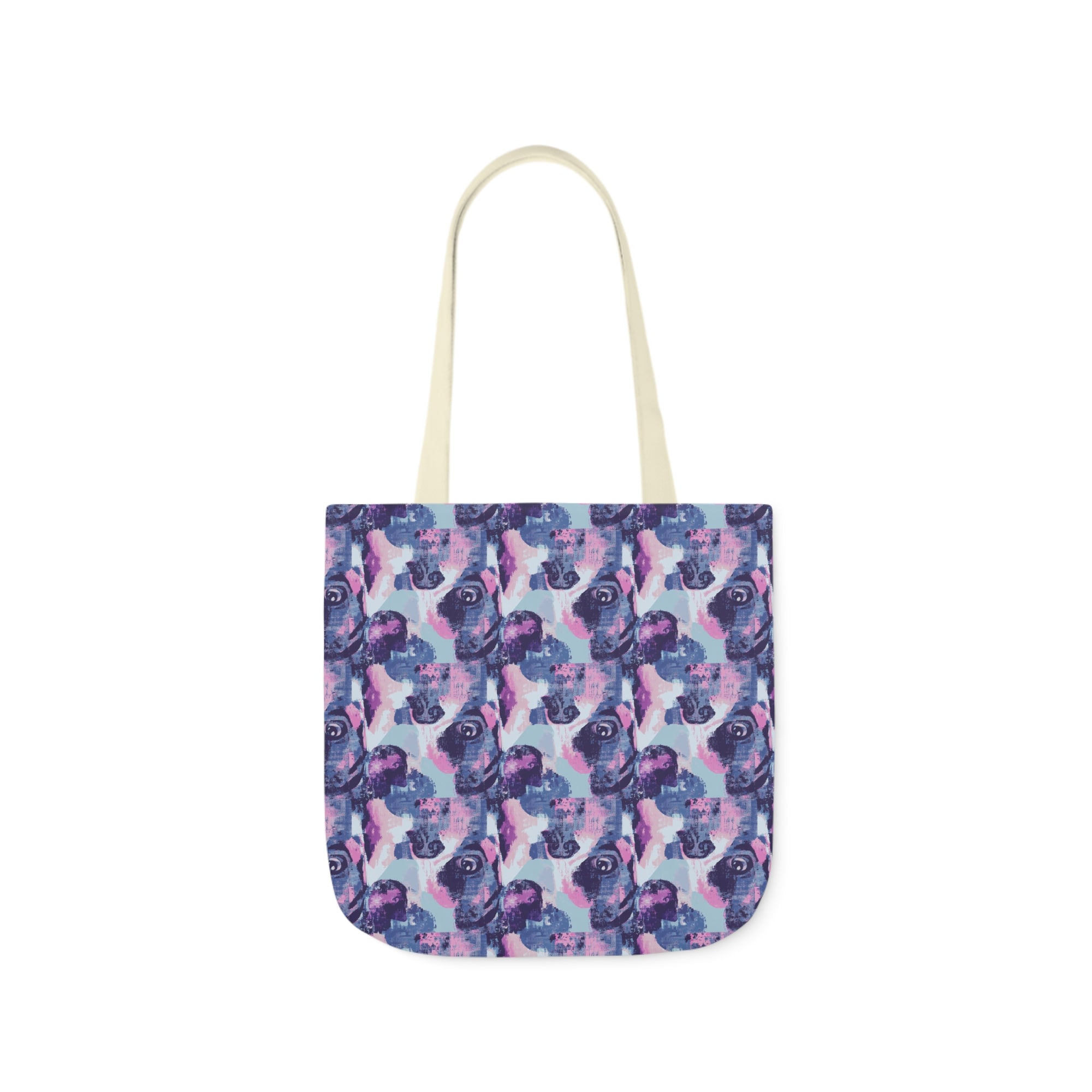 Funky Geometric Boxerista Canvas Tote Bag