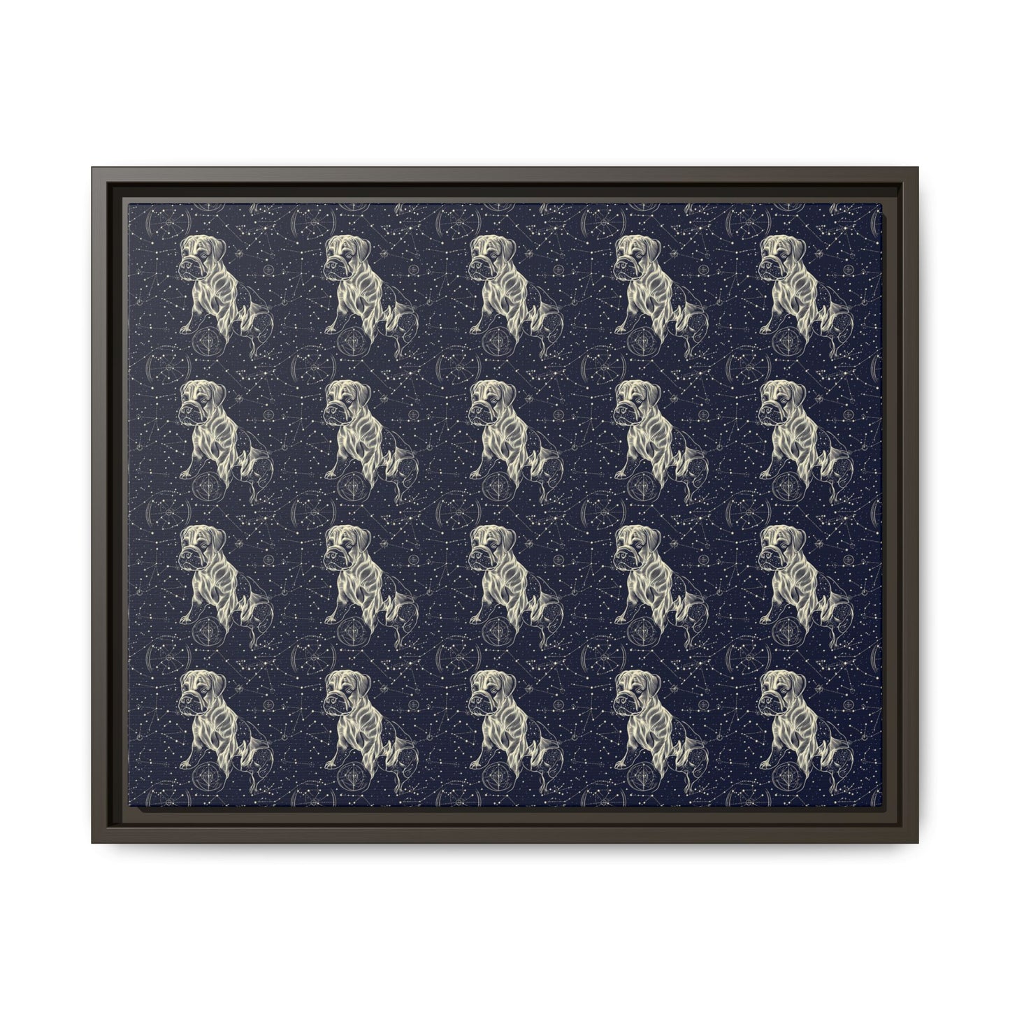 Celestial Boxer Bliss Matte Canvas, Framed