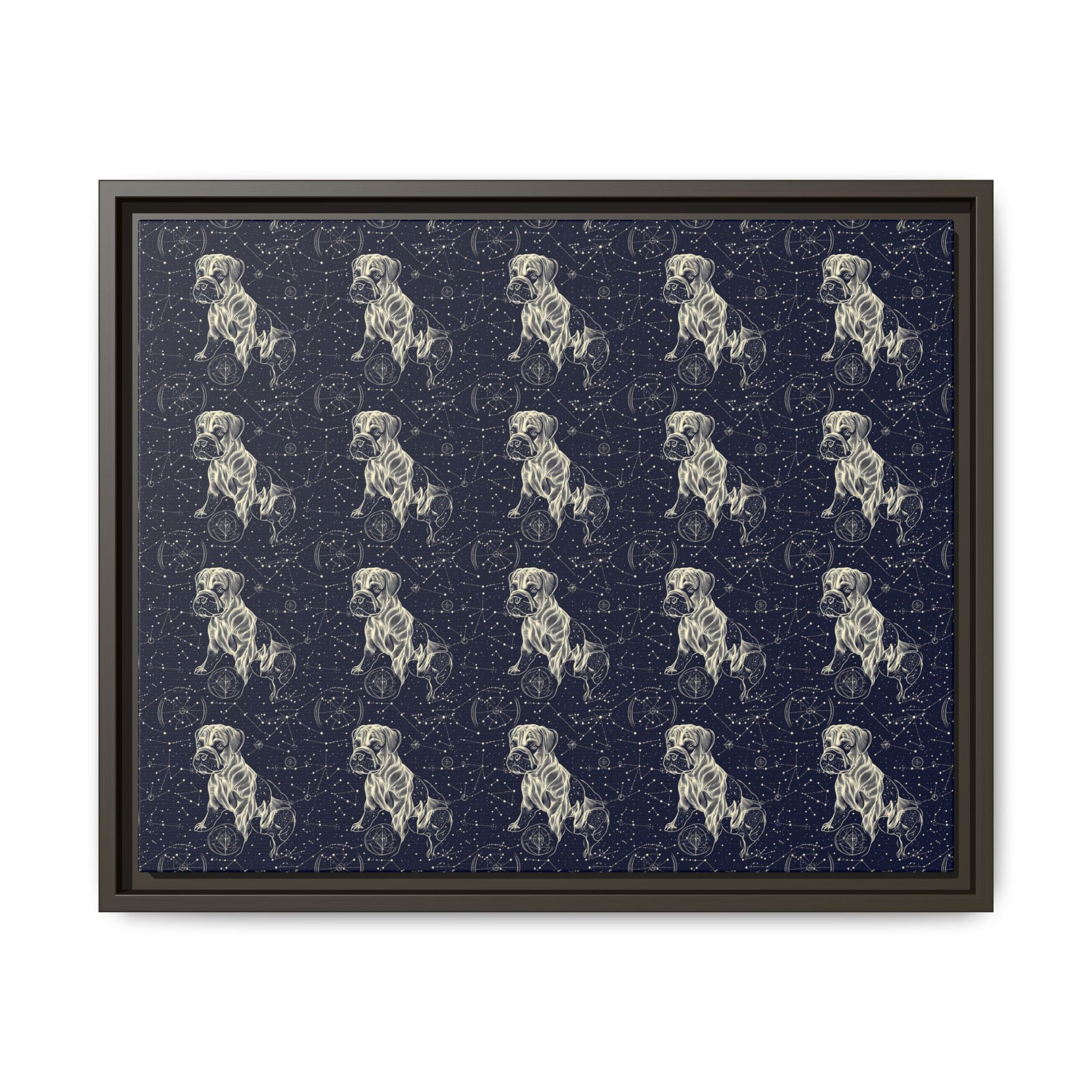 Celestial Boxer Bliss Matte Canvas, Framed